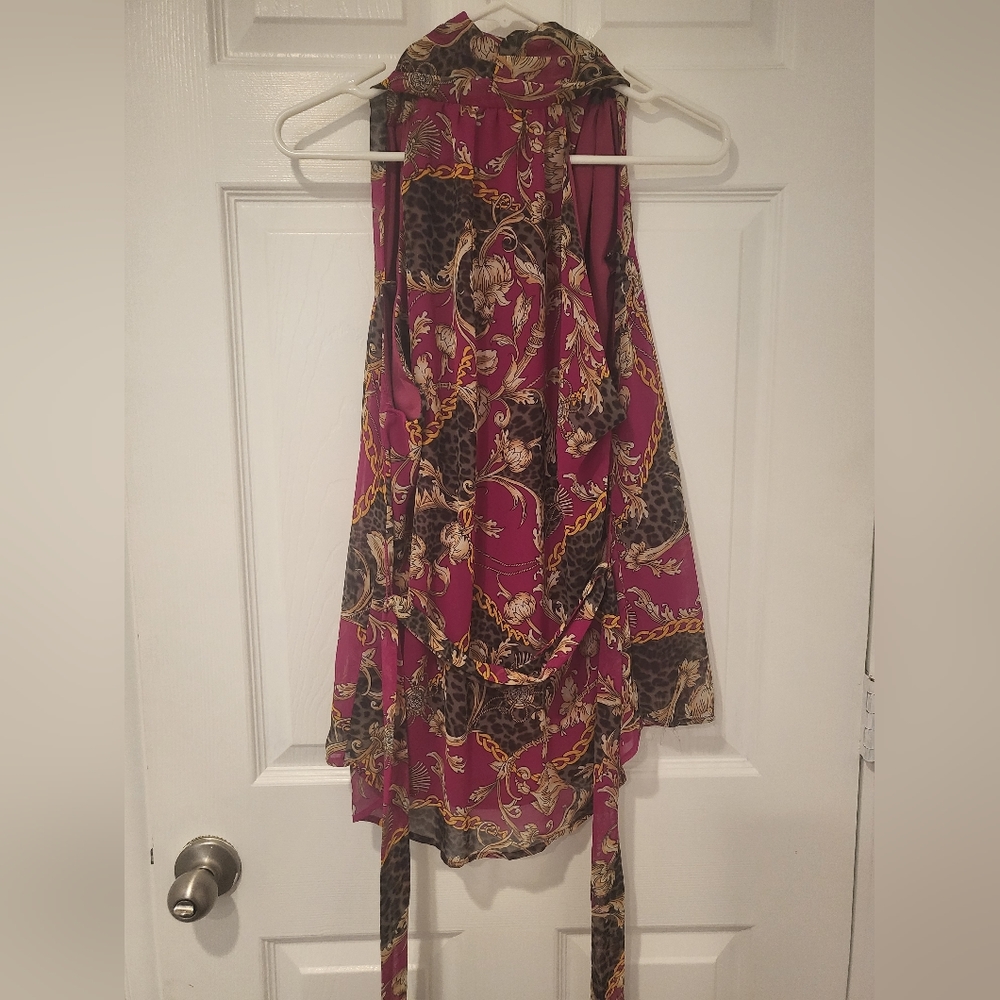 3/$12 belted blouse - Picture 2 of 2